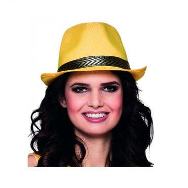 Chapeau Borsalino Funky - Jaune Chapeau Borsalino Funky - Jaune