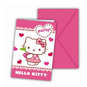 Cartons d'Invitation Hello Kitty Cartons d'Invitation Hello Kitty