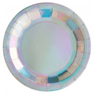 Lot de 10 assiettes Holographiques - carton| jourdefete.com Lot de 10 assiettes Holographiques - carton| jourdefete.com