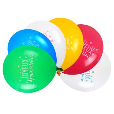 Ballons d’anniversaire multicolores Joyeux Anniversaire en latex décoratif | jourdefete.com Ballons d’anniversaire multicolores Joyeux Anniversaire en latex décoratif | jourdefete.com