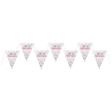 Guirlande fanions Joyeux Anniversaire multicolore décoration anniversaire | jourdefete.com