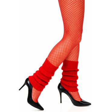 Paire de guêtres jambières rouges fluo pour déguisement rétro avec talons noirs | jourdefete.com Paire de guêtres jambières rouges fluo pour déguisement rétro avec talons noirs | jourdefete.com