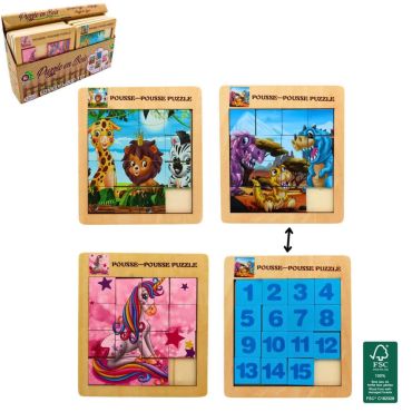 Puzzle coulissant en bois 2-en-1 images et chiffres pour enfants | jourdefete.com Puzzle coulissant en bois 2-en-1 images et chiffres pour enfants | jourdefete.com