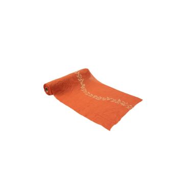 chemin de table en mousseline collection jolis brins or et terracotta chemin de table en mousseline collection jolis brins or et terracotta