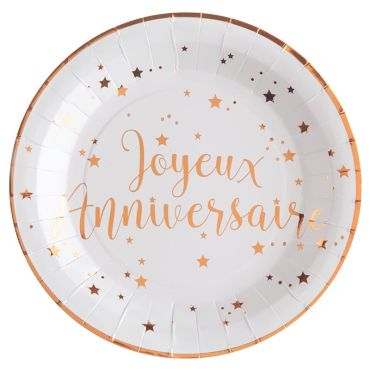 assiette-joyeux-anniversaire-rose-gold|jourdefete.com assiette-joyeux-anniversaire-rose-gold|jourdefete.com
