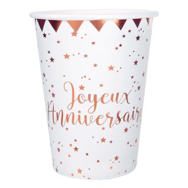 gobelets-rose-gold-joyeux-anniversaire|jourdefete.com gobelets-rose-gold-joyeux-anniversaire|jourdefete.com