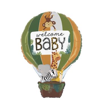 ballon hélium welcome baby jungle ballon hélium welcome baby jungle