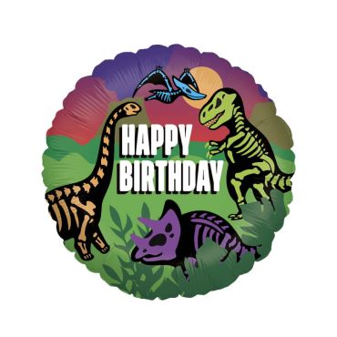 Ballon hélium Dinosaures Happy Birthday 46 cm Ballon hélium Dinosaures Happy Birthday 46 cm