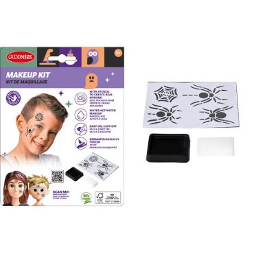 Un kit de maquillage pour mettre de petites araignées noires sur votre visage le soir d'Halloween | jourdefete.com