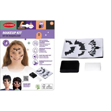 Du maquillage d'Halloween pour avoir de petites chauve-souris sur votre visage | jourdefete.com Du maquillage d'Halloween pour avoir de petites chauve-souris sur votre visage | jourdefete.com