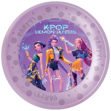 Assiettes anniversaire K-Pop Demon Hunters violettes réutilisables | jourdefete.com Assiettes anniversaire K-Pop Demon Hunters violettes réutilisables | jourdefete.com