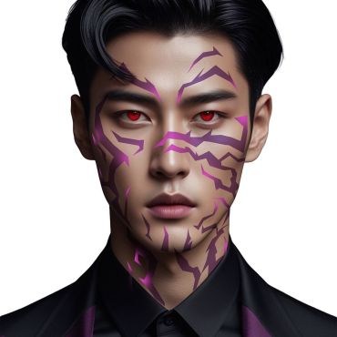 Tatouages temporaires démon K-Pop violet inspiré de KPop Demon Hunters | jourdefete.com Tatouages temporaires démon K-Pop violet inspiré de KPop Demon Hunters | jourdefete.com