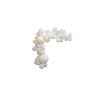 Kit Arche 72 Ballons - La Sublime Blancs Crème et Feuilles de Palme en papier ivoire Kit Arche 72 Ballons - La Sublime Blancs Crème et Feuilles de Palme en papier ivoire