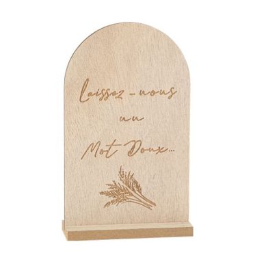 Pancarte en bois gravée "Laissez-nous un mot doux", décoration élégante pour mariage | jourdefete.com Pancarte en bois gravée "Laissez-nous un mot doux", décoration élégante pour mariage | jourdefete.com