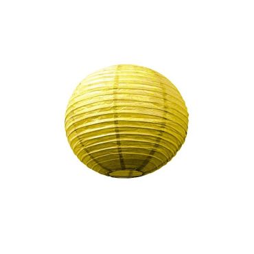 Lanterne Japonaise en Papier Or - 35 cm