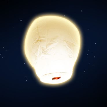 Lanterne volante "ballon" - Blanc Lanterne volante "ballon" - Blanc