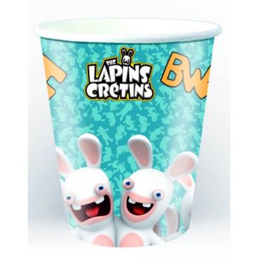 6 Gobelets en Carton - Lapins Crétins - Bwaaah | jourdefete.com 6 Gobelets en Carton - Lapins Crétins - Bwaaah | jourdefete.com