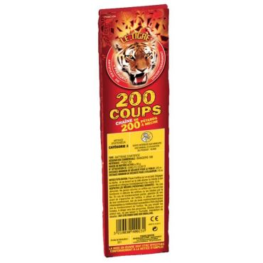 Chaîne de 200 Pétards - Le Tigre | jourdefete.com Chaîne de 200 Pétards - Le Tigre | jourdefete.com