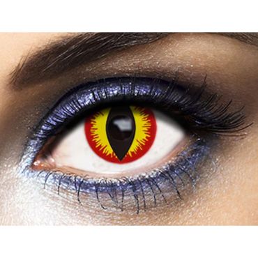 Lentilles Fantaisies – Rouge et Jaune - "Devil" - 1 Jour (Sans correction) Lentilles Fantaisies – Rouge et Jaune - "Devil" - 1 Jour (Sans correction)