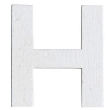Lettre H en Bois Blanc - 5 cm Lettre H en Bois Blanc - 5 cm