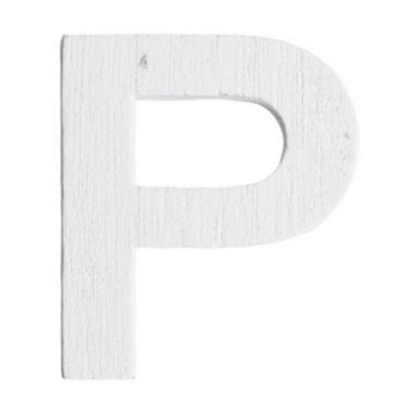 Lettre P en Bois Blanc - 5 cm Lettre P en Bois Blanc - 5 cm