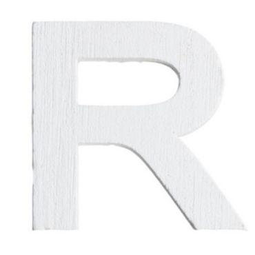 Lettre R en Bois Blanc - 5 cm Lettre R en Bois Blanc - 5 cm