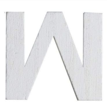 Lettre W en Bois Blanc - 5 cm Lettre W en Bois Blanc - 5 cm
