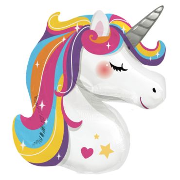 Ballon licorne arc-en-ciel pour décoration anniversaire fille | jourdefete.com