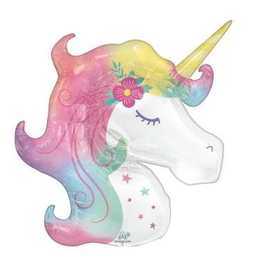 Ballon en aluminium supershape™ licorne enchantée de 83 cm | jourdefete.com Ballon en aluminium supershape™ licorne enchantée de 83 cm | jourdefete.com