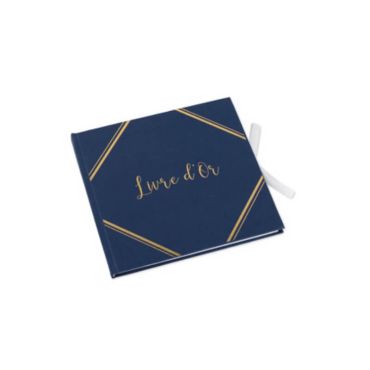 Livre d'Or - Dorure Embossée - Bleu Marine | jourdefete.com Livre d'Or - Dorure Embossée - Bleu Marine | jourdefete.com