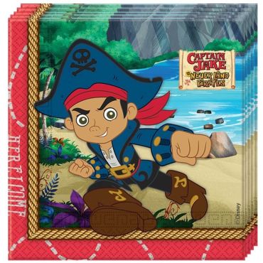20 Serviettes en Papier - Jake et les Pirates du Pays imaginaire Disney 20 Serviettes en Papier - Jake et les Pirates du Pays imaginaire Disney