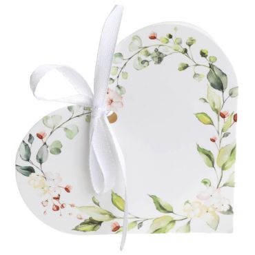 Lot de 6 ballotins en carton en forme de cœur - Mariage Végétal | jourdefete.com Lot de 6 ballotins en carton en forme de cœur - Mariage Végétal | jourdefete.com