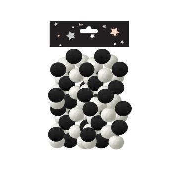 100 boules noires et blancs pour sarbacanes | jourdefete.com 100 boules noires et blancs pour sarbacanes | jourdefete.com