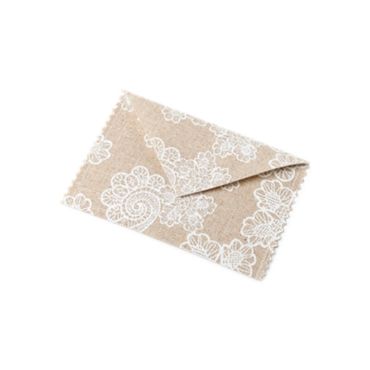 Lot de 4 Enveloppes en Lin - 12,5 x 8,5 cm - Naturel | jourdefete.com Lot de 4 Enveloppes en Lin - 12,5 x 8,5 cm - Naturel | jourdefete.com