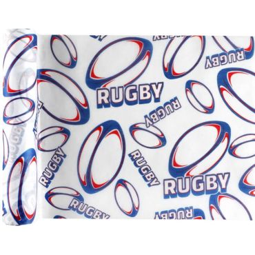 Chemin de table - Rugby - 30 cm x 5 m | jourdefete.com Chemin de table - Rugby - 30 cm x 5 m | jourdefete.com