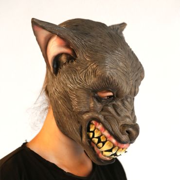 Masque Intégral en Latex de Loup-Garou Masque Intégral en Latex de Loup-Garou