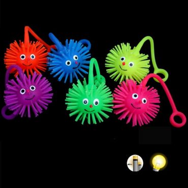 Yoyo puffer visage lumineux couleur aléatoire Yoyo puffer visage lumineux couleur aléatoire