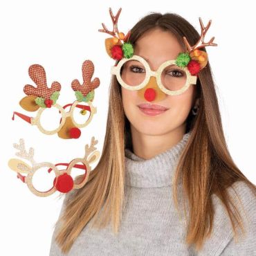 lunettes à paillettes renne pour adulte | jourdefete.com lunettes à paillettes renne pour adulte | jourdefete.com
