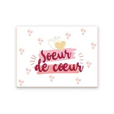 Magnet sœur de cœur | jourdefete.com Magnet sœur de cœur | jourdefete.com