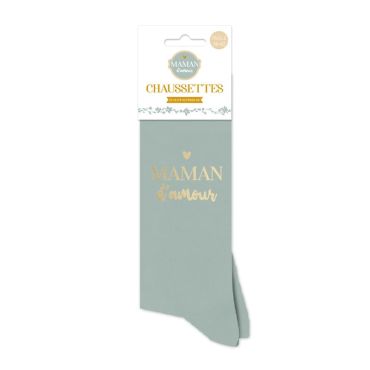 Chaussettes Maman d'amour taille unique adulte 36-42 Chaussettes Maman d'amour taille unique adulte 36-42