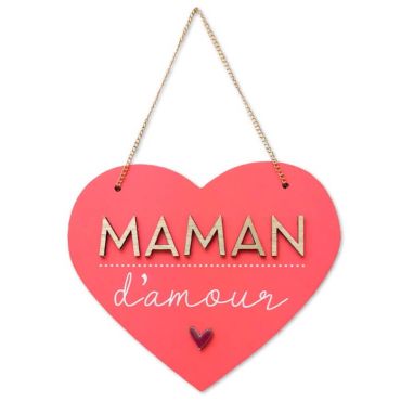 Plaque en bois maman d'amour | jourdefete.com Plaque en bois maman d'amour | jourdefete.com