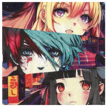 De splendides serviettes à disposer sur la table d'anniversaire manga de votre enfant | jourdefete.com De splendides serviettes à disposer sur la table d'anniversaire manga de votre enfant | jourdefete.com