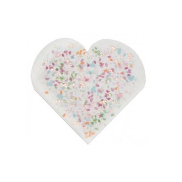 20 serviettes en forme de cœur collection mariage fleuri | jourdefete.com 20 serviettes en forme de cœur collection mariage fleuri | jourdefete.com