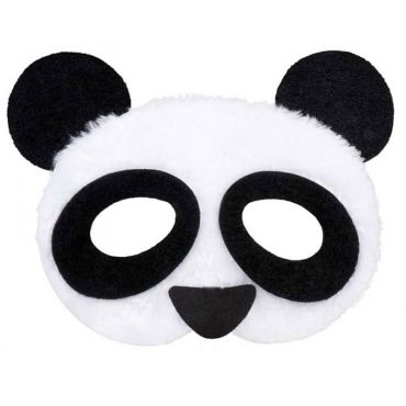 Demi-Masque de Panda en Peluche Adulte Demi-Masque de Panda en Peluche Adulte