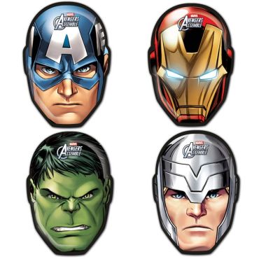 6 Masques en carton Avengers 6 Masques en carton Avengers