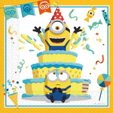 20 serviettes en papier Les Minions 2™ | jourdefete.com 20 serviettes en papier Les Minions 2™ | jourdefete.com