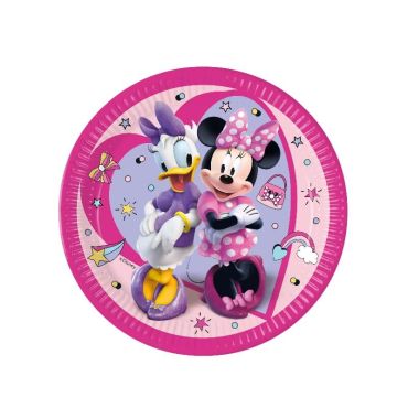 8 assiettes carton recyclable Minnie et Daisy 8 assiettes carton recyclable Minnie et Daisy