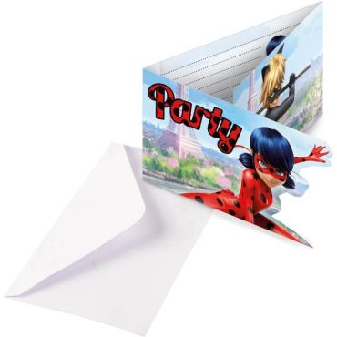 8 Cartes d'Invitation et leurs Enveloppes - "Miraculous Ladybug" | jourdefete.com 8 Cartes d'Invitation et leurs Enveloppes - "Miraculous Ladybug" | jourdefete.com