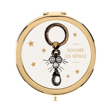 Miroir de Poche "Poudre aux Yeux" - Derrière La Porte Miroir de Poche "Poudre aux Yeux" - Derrière La Porte