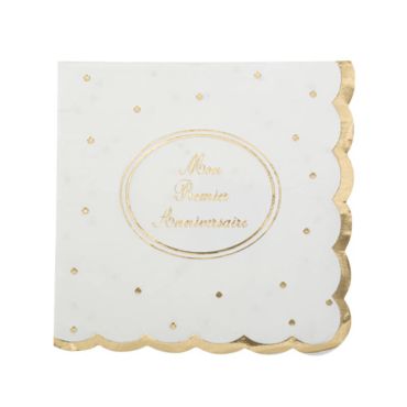 16 serviettes mon premier anniversaire | jourdefete.com 16 serviettes mon premier anniversaire | jourdefete.com